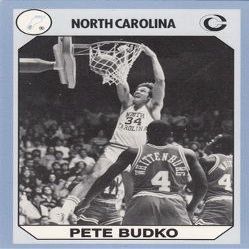 Autograph Warehouse Pete Budko Basketball Card (North Carolina) 1990 Collegiate Collection No.134