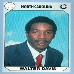 Autograph Warehouse Walter Davis Basketball Card (North Carolina) 1990 Collegiate Collection No.9