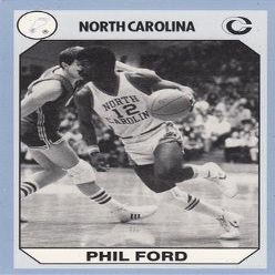 Autograph Warehouse Phil Ford Basketball Card (North Carolina) 1990 Collegiate Collection No.111