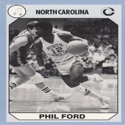 Autograph Warehouse Phil Ford Basketball Card (North Carolina) 1990 Collegiate Collection No.111