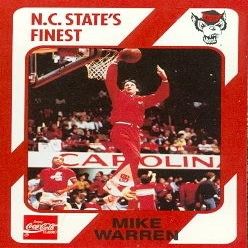 Autograph Warehouse Mike Warren Basketball Card (N.C. North Carolina State) 1989 Collegiate Collection No.121
