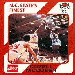 Sports Memorabilia Cozell McQueen Basketball Card (N.C. North Carolina State) 1989 Collegiate Collection No.100