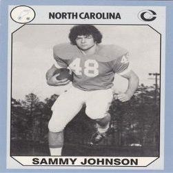Sammy Johnson Football Card (North Carolina) 1990 Collegiate Collection No.194