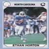 Sports Memorabilia Ethan Horton Football Card (North Carolina) 1990 Collegiate Collection No.10 view 1