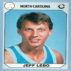 Autograph Warehouse Jeff Lebo Basketball Card (North Carolina) 1990 Collegiate Collection No.36