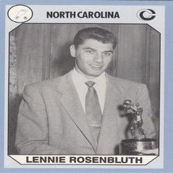 Autograph Warehouse Lennie Rosenbluth Basketball Card (North Carolina) 1990 Collegiate Collection No.98