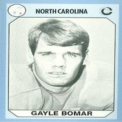 Autograph Warehouse Gayle Bomar Football Card (North Carolina) 1990 Collegiate Collection No.160
