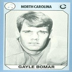 Autograph Warehouse Gayle Bomar Football Card (North Carolina) 1990 Collegiate Collection No.160