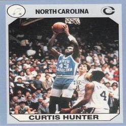 Sports Memorabilia Curtis Hunter Basketball Card (North Carolina) 1990 Collegiate Collection No.25