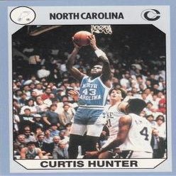 Sports Memorabilia Curtis Hunter Basketball Card (North Carolina) 1990 Collegiate Collection No.25