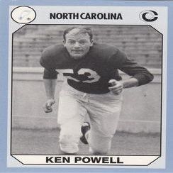 Sports Memorabilia Ken Powell Football Card (North Carolina) 1990 Collegiate Collection No.124