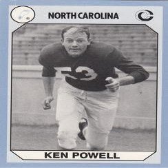 Sports Memorabilia Ken Powell Football Card (North Carolina) 1990 Collegiate Collection No.124