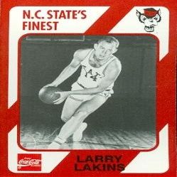 Autograph Warehouse Larry Lakins Basketball Card (N.C. North Carolina State) 1989 Collegiate Collection No.91