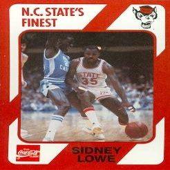 Autograph Warehouse Sidney Lowe Basketball Card (N.C. North Carolina State) 1989 Collegiate Collection No.95