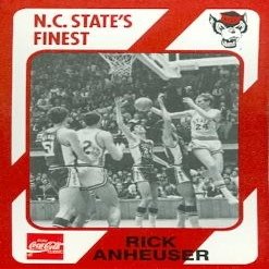 Sports Memorabilia Rick Anheuser Basketball Card (N.C. North Carolina State) 1989 Collegiate Collection No.2