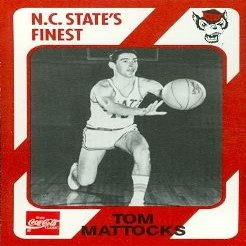 Autograph Warehouse Tom Mattocks Basketball Card (N.C. North Carolina State) 1989 Collegiate Collection No.144