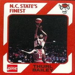 Autograph Warehouse Thurl Bailey Basketball Card (N.C. North Carolina State) 1989 Collegiate Collection No.10
