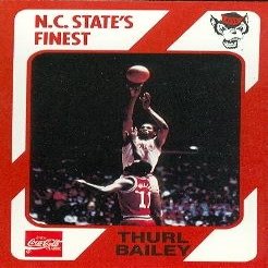 Autograph Warehouse Thurl Bailey Basketball Card (N.C. North Carolina State) 1989 Collegiate Collection No.10