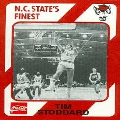 Autograph Warehouse Tim Stoddard Basketball Card (N.C. North Carolina State) 1989 Collegiate Collection No.51