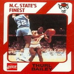 Sports Memorabilia Thurl Bailey Basketball Card (N.C. North Carolina State) 1989 Collegiate Collection No.11