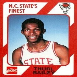 Autograph Warehouse Thurl Bailey Basketball Card (N.C. North Carolina State) 1989 Collegiate Collection No.12