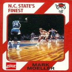 Autograph Warehouse Mark Moeller Basketball Card (N.C. North Carolina State) 1989 Collegiate Collection No.147