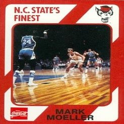 Autograph Warehouse Mark Moeller Basketball Card (N.C. North Carolina State) 1989 Collegiate Collection No.147