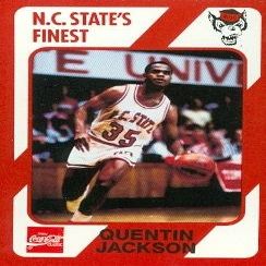 Autograph Warehouse Quentin Jackson Basketball Card (N.C. North Carolina State) 1989 Collegiate Collection No.150