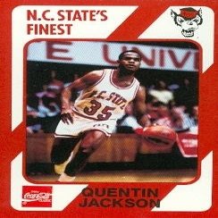 Autograph Warehouse Quentin Jackson Basketball Card (N.C. North Carolina State) 1989 Collegiate Collection No.150