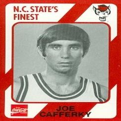 Autograph Warehouse Joe Cafferky Basketball Card (N.C. North Carolina State) 1989 Collegiate Collection No.55