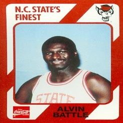 Sports Memorabilia Alvin Battle Basketball Card (N.C. North Carolina State) 1989 Collegiate Collection No.16