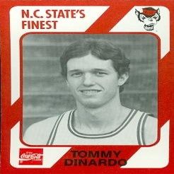 Autograph Warehouse Tommy Dinardo Basketball Card (N.C. North Carolina State) 1989 Collegiate Collection No.79