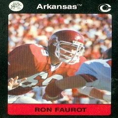 Autograph Warehouse Ron Faurot Football Card (Arkansas) 1991 Collegiate Collection No.29