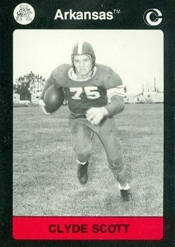 Autograph Warehouse Clyde Scott Football Card (Arkansas) 1991 Collegiate Collection No.10