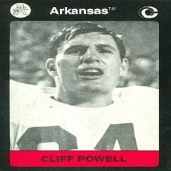 Autograph Warehouse Cliff Powell Football Card (Arkansas) 1991 Collegiate Collection No.99