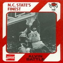 Autograph Warehouse Alvin Battle Basketball Card (N.C. North Carolina State) 1989 Collegiate Collection No.17