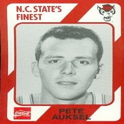 Autograph Warehouse Pete Auksel Basketball Card (N.C. North Carolina State) 1989 Collegiate Collection No.6