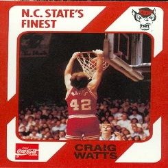 Sports Memorabilia Craig Watts Basketball Card (N.C. North Carolina State) 1989 Collegiate Collection No.131