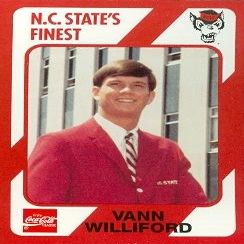 Autograph Warehouse Vann Williford Basketball Card (N.C. North Carolina State) 1989 Collegiate Collection No.81
