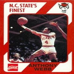 Autograph Warehouse Anthony Spud Webb Basketball Card (N.C. North Carolina State) 1989 Collegiate Collection No.132