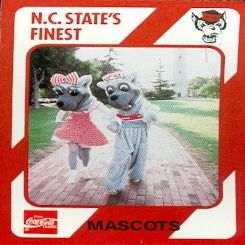 Sports Memorabilia Wolfpack Mascots Basketball Card (N.C. North Carolina State) 1989 Collegiate Collection No.161