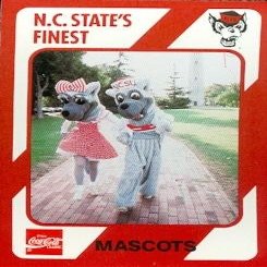 Sports Memorabilia Wolfpack Mascots Basketball Card (N.C. North Carolina State) 1989 Collegiate Collection No.161