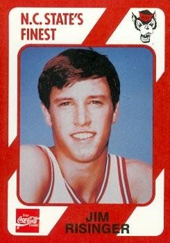 Autograph Warehouse Jim Risinger Basketball Card (N.C. North Carolina State) 1989 Collegiate Collection No.183