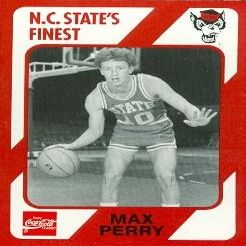 Autograph Warehouse Max Perry Basketball Card (N.C. North Carolina State) 1989 Collegiate Collection No.162