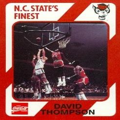 Sports Memorabilia David Thompson Basketball Card (N.C. North Carolina State) 1989 Collegiate Collection No.164