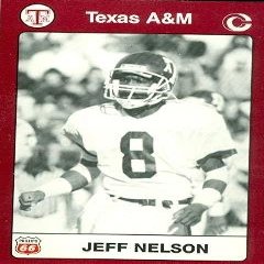 Autograph Warehouse Jeff Nelson Football Card (Texas A&M) 1991 Collegiate Collection No.58