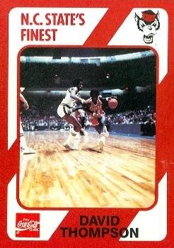 Autograph Warehouse David Thompson Basketball Card (N.C. North Carolina State) 1989 Collegiate Collection No.165