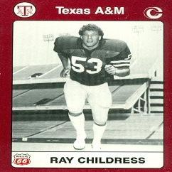 Autograph Warehouse Ray Childress Football Card (Texas A&M) 1991 Collegiate Collection No.9