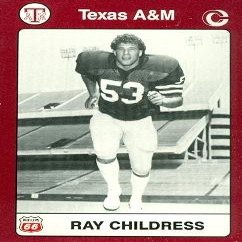 Autograph Warehouse Ray Childress Football Card (Texas A&M) 1991 Collegiate Collection No.9