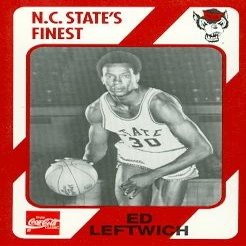 Sports Memorabilia Ed Leftwich Basketball Card (N.C. North Carolina State) 1989 Collegiate Collection No.110